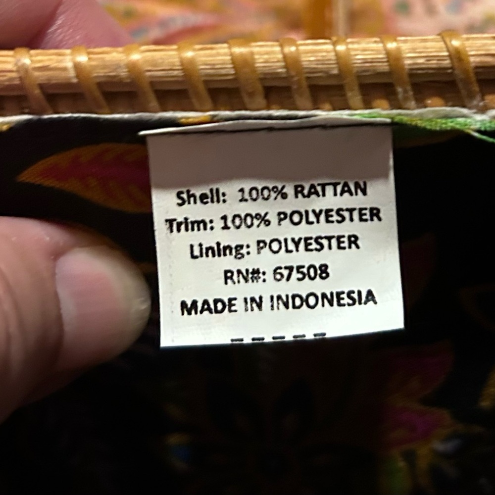 Small Rattan handbag - Picture 8 of 9